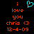 Pixelated text and a cyan heart symbol on a black background, with two identical static frames side-by-side.