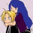 Pixelated anime-style icon shows two characters embracing against a light background, with green text blocks on the right and bottom.