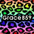 A static buddy icon with four quadrants: top-left leopard print, top-right hearts, bottom-left dogs, bottom-right empty gray.