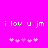 Pixelated text and heart symbols on a bright pink background with two identical static frames.