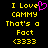 Yellow pixelated text on black background with pink heart symbol replacing 'o' in 'Love', repeated twice side-by-side.