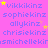 A static image with a bright pink background displaying repeated text in blue lowercase letters and scattered yellow stars.