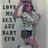 six pixelated images showing a person in various poses and settings, including text and color variations