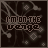 Animated contact sheet of a 48x48 pixel buddy icon showing sequential text animation with color changes and small particle effects on a dark patterned background.