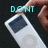 A white iPod with a dark screen is held by a hand, with cyan text reading DONT TOUCH MY IPOD!!!! above it.