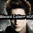 four pixelated showing a person with dark hair, some text overlays including 'Edward', and one with a shirtless figure