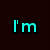 A pixelated image with cyan text 'I'm In Charge Now' on a dark background, featuring a person in a black corset and gloves holding a whip.