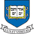 Blue shield-shaped icon with open book symbol, yellow and gray border, and gray banner below with unreadable text.