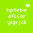 Green background with white pixelated text and symbols; four identical display 'hptebw sFLCor ylgrj<3' with a heart or starburst above the first
