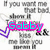A static image with repeated text and three distinct name labels in colored fonts, each preceded by a purple checkmark symbol.