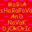 Red and purple checkered background with repeated orange text reading 'MARIA', 'AnD', 'NoVak', 'DJOKOVIC' in a pattern