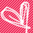 A static pixelated image of a white heart shape on a red and white checkered background with no visible text or additional elements.