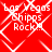 Red background with white diamond-shaped patterns and repeated text "Las Vegas Chippss Rock!!!" in pixelated font, animated to shift positions.