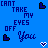 Blue background with repeated text and heart symbols in dark blue, light blue, and white.