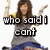 six showing a woman in various poses with overlaid text, including "who said i cant," "wear my converse," "with my dress," "well baby...," and "thats just me!" with colorful lines in one