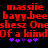 Red pixelated text on black background with purple asterisks, displaying repeated phrases and partial words.