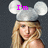 A pixelated image of a person with blonde hair wearing a silver helmet with large rounded ears, with pink text reading "I'm Headstrong Are You?" above the head.