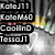 Static image of four distinct buddy icons arranged in a , each with unique backgrounds and text overlays