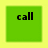 Green square icons with black text on a yellow background, displaying 'call', 'me', and 'jackson' across three