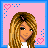 A 4x3 contact sheet of pixel art frames showing a cheerleading-themed animated icon with pink backgrounds, blue borders, and heart motifs.