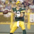 A four- with a pixelated football player in yellow and green uniform on the top-left, surrounded by text reading "Favre who?", "It's Rodgers era now", and "#12 for life"