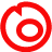 A red circular logo with a stylized 'b' shape on the left, transitioning to scattered gray alphanumeric characters on the right across two frames of an animated contact sheet.