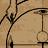 Animated sequence showing a stick figure with circular head and body, arms outstretched, rotating against a beige background with curved lines. Text "THE SKELETON KEY" appears in multiple variations across frames.