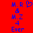 Blue pixelated text and a heart symbol on red background, with one version showing the heart as hollow outline.