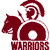 A pixelated maroon and white icon depicts a horse's head in profile facing left, with a warrior figure behind it wearing a helmet with a spiral crest and holding a circular shield.