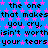 Blue background with pink star pattern and repeated black text reading "the one that makes you cry, isn't worth your tears" in pixelated font.