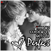 Black-and-white photo of two people in close embrace with text overlay, animated with changing colored dots and text color shifts.