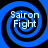 Four identical blue and black spiral patterns with white text reading "Sairon Fight" arranged in a on a black background