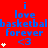 Red background with blue text repeating 'i love basketball forever <3' and white star symbols in a pattern