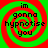 Four identical display a red and green spiral background with black text reading "im gonna hypnotise you" in each