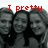 Three grayscale figures in a with red text above and below, the bottom text includes 'them! <3' on white background