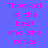 Pixelated text on a blue background with alternating cyan and blue rectangular blocks displaying 'Thonikat is the best and she rocks' in pink letters.