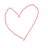 Six heart-shaped outlines in various colors arranged in a on white background with one gray square