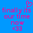 Pixelated pink text on blue background with heart symbol above, displaying 'finally its our time now <33' in two identical side-by-side arrangements.