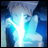 A pixelated anime-style character with glowing blue effects on the left, next to a black background with white text reading "Anime IM" and "com" on the right.