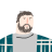 Pixelated avatar of a person with short brown hair, a full beard, and a plaid shirt over a gray undershirt.