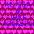 Pixelated icon with repeating pink heart pattern background and blue text reading "ALYSSA & JAKE FOREVER" in two identical horizontal