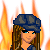Pixel art contact sheet showing a female character in flames with text "take a number and get in line" across the bottom.