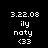 Static pixel art displays white text on black background with repeated date and name elements.
