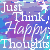 A 50x50 pixel animated buddy icon featuring repeated text phrases in white lettering over a blue-purple gradient background with dithered patterns, displayed as a contact sheet of two identical frames.