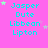 A static image with a bright pink background displays repeated text in cyan font, each instance accompanied by small star shapes.