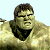 A 4-frame contact sheet of a pixelated animated icon showing the Hulk character in various poses with visible animation changes across frames.