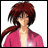 Pixelated anime-style character with long brown hair in a braid, wearing a pink jacket over a light shirt, against a white background.