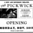 Pixelated grayscale image showing 'PICKWICE' text above two side-by-side panels with 'OPENING' text below, all rendered in low-resolution blocky style.