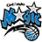 Pixelated graphic with blue and black stylized text, white stars, and a circular element on a transparent background.