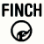six shows a 'FINCH' text label above a circular icon with a bird silhouette, with varying background textures and color shifts